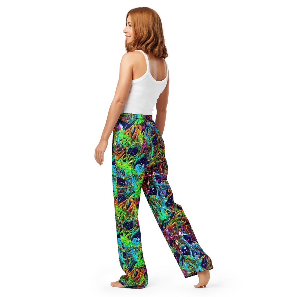 Neon Mythos on Women's Pajama Pants — Back