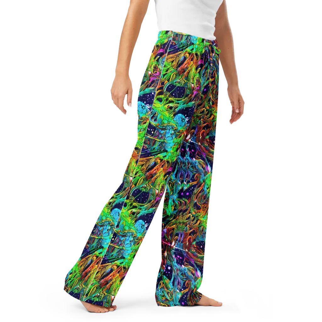 Neon Mythos on Women's Pajama Pants — Right Front