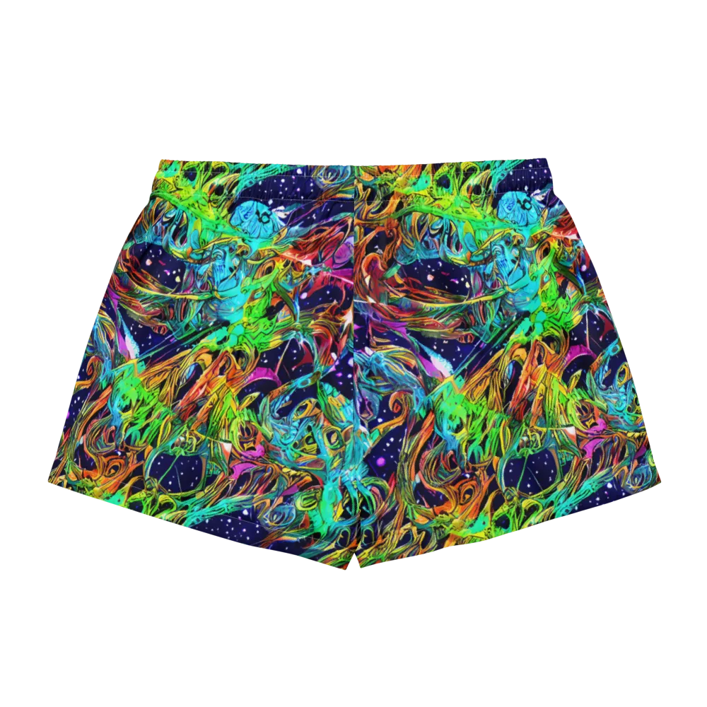 Neon Mythos on Women's Pajama Shorts — Back