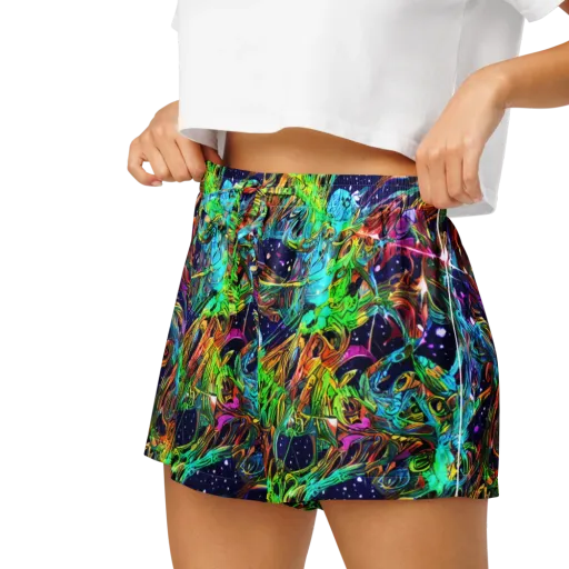 Neon Mythos on a Women's Pajama Shorts