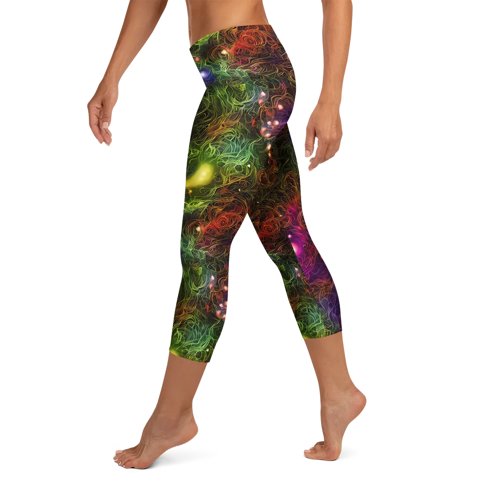 Cosmic Tendrils on Capri Leggings — Left
