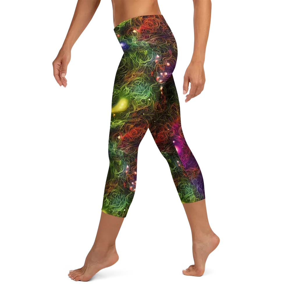 Cosmic Tendrils on Capri Leggings — Left