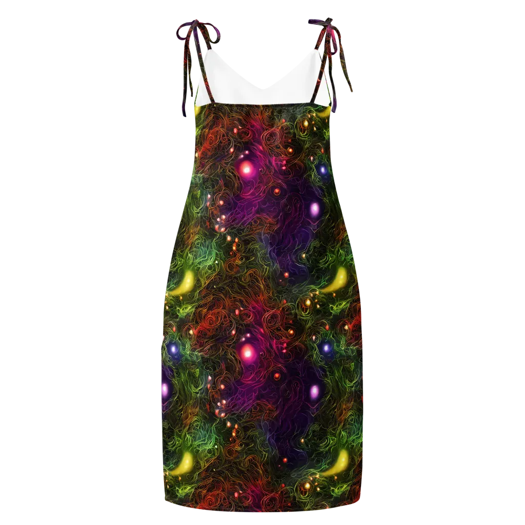 Cosmic Tendrils on Slip Dress — Back