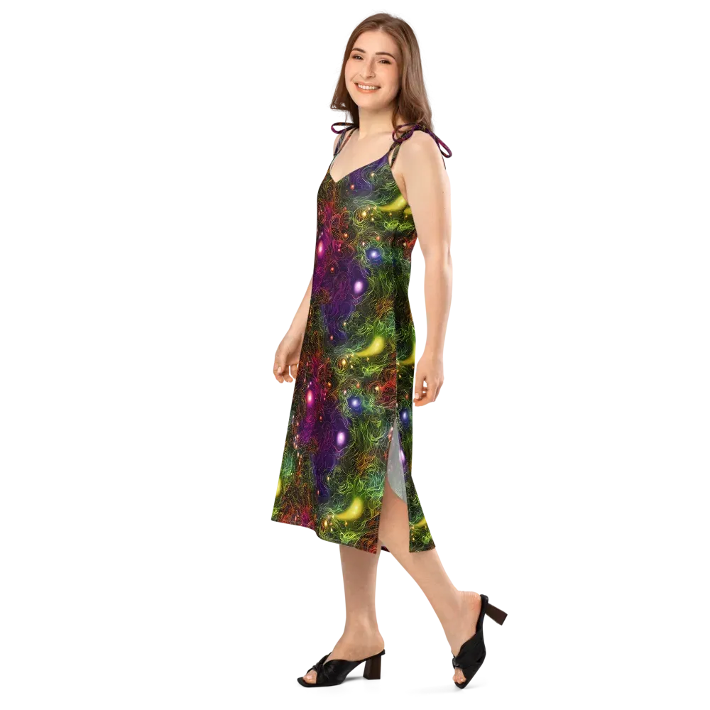Cosmic Tendrils on Slip Dress — Left Front