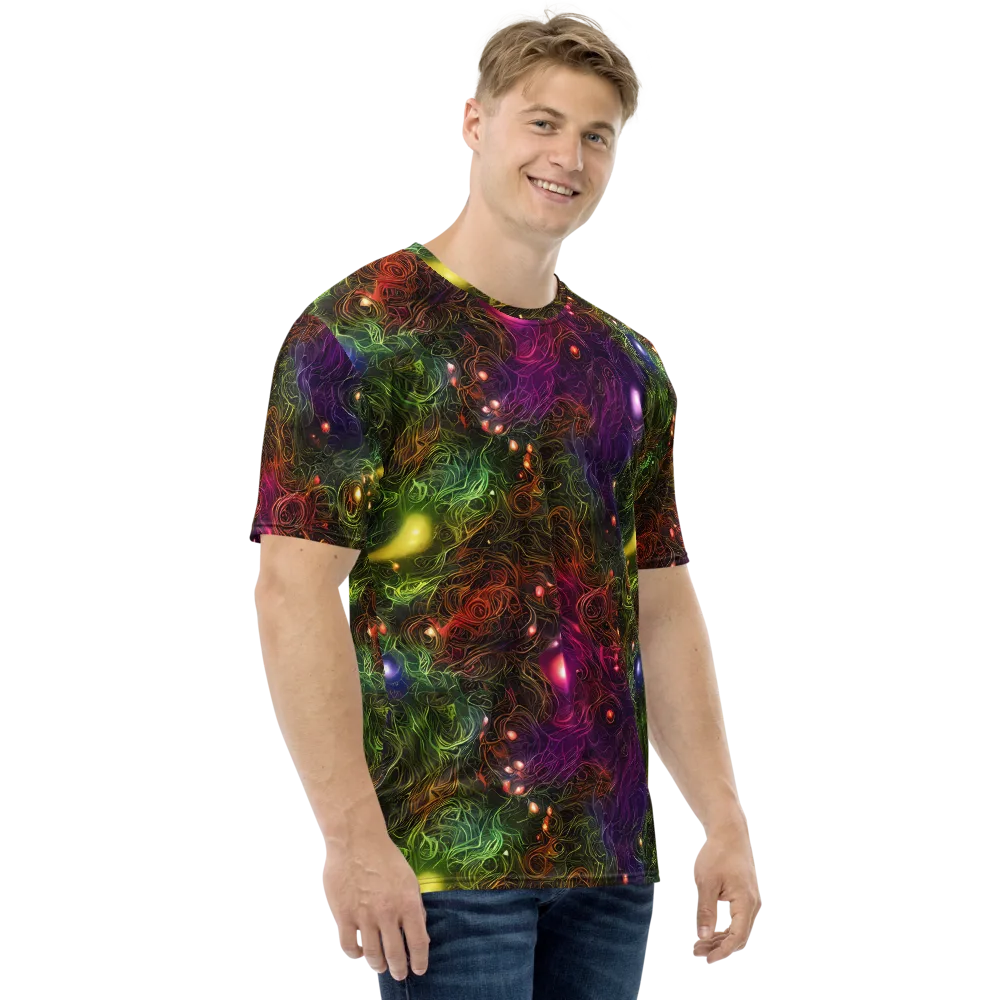Cosmic Tendrils on Men's Crew Neck T-Shirt — Right