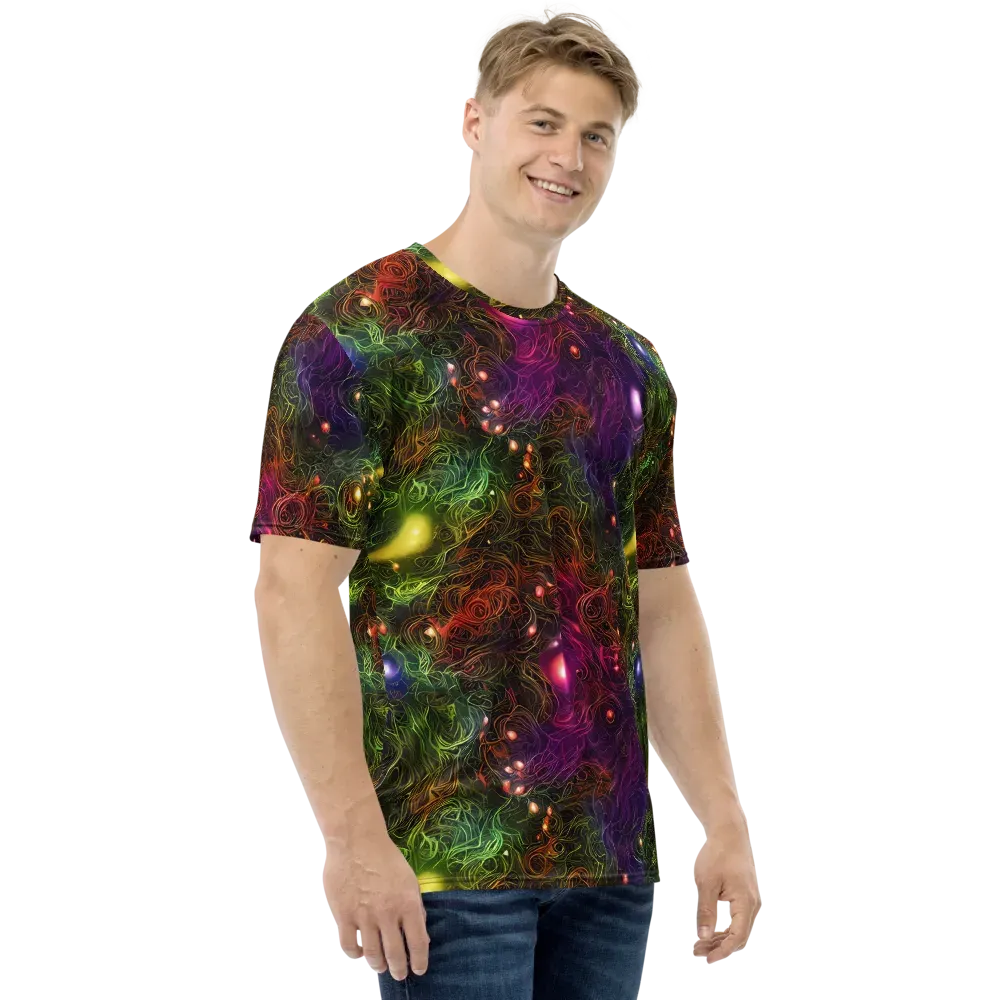 Cosmic Tendrils on Men's Crew Neck T-Shirt — Right