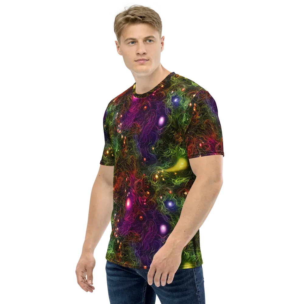 Cosmic Tendrils on Men's Crew Neck T-Shirt — Left