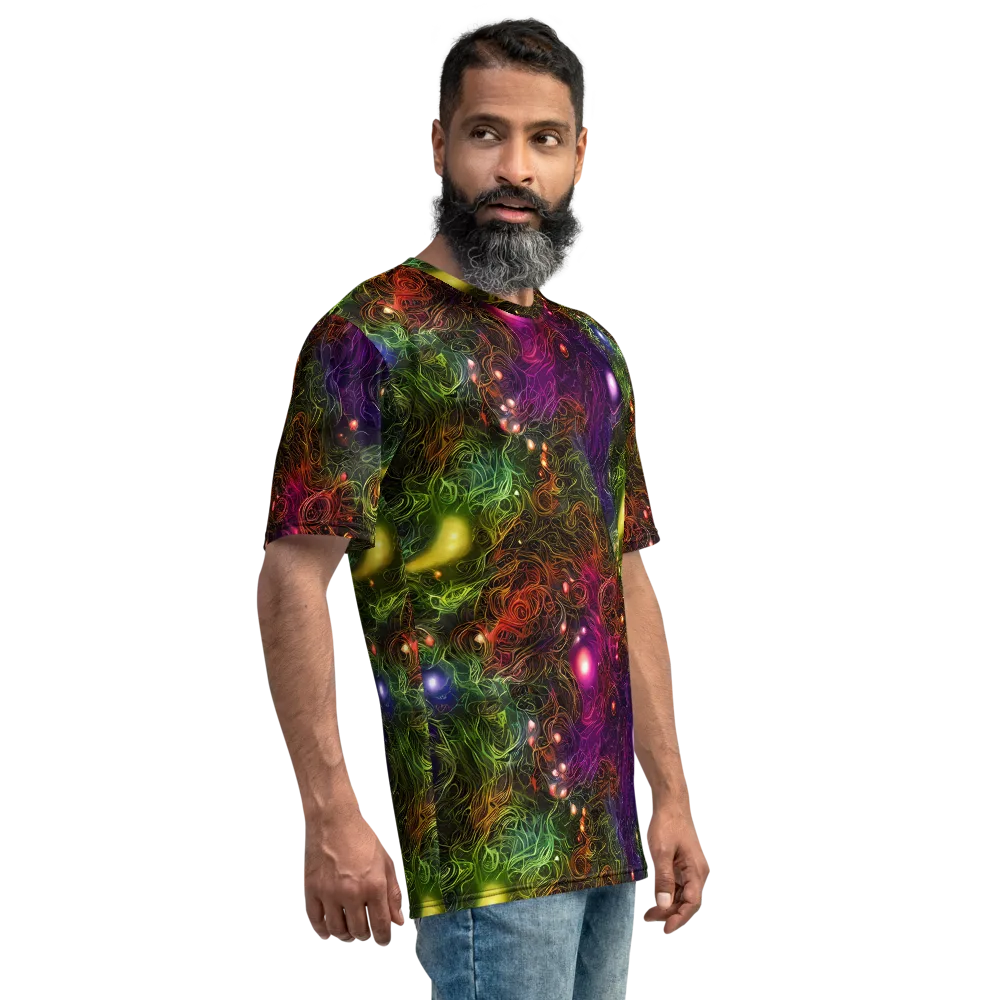 Cosmic Tendrils on Men's Crew Neck T-Shirt — Right