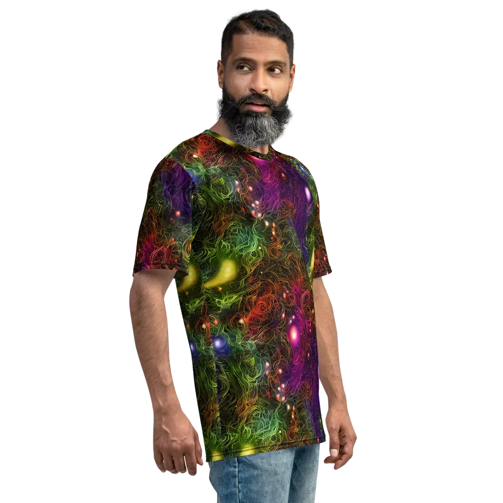 Cosmic Tendrils on Men's Crew Neck T-Shirt — Right