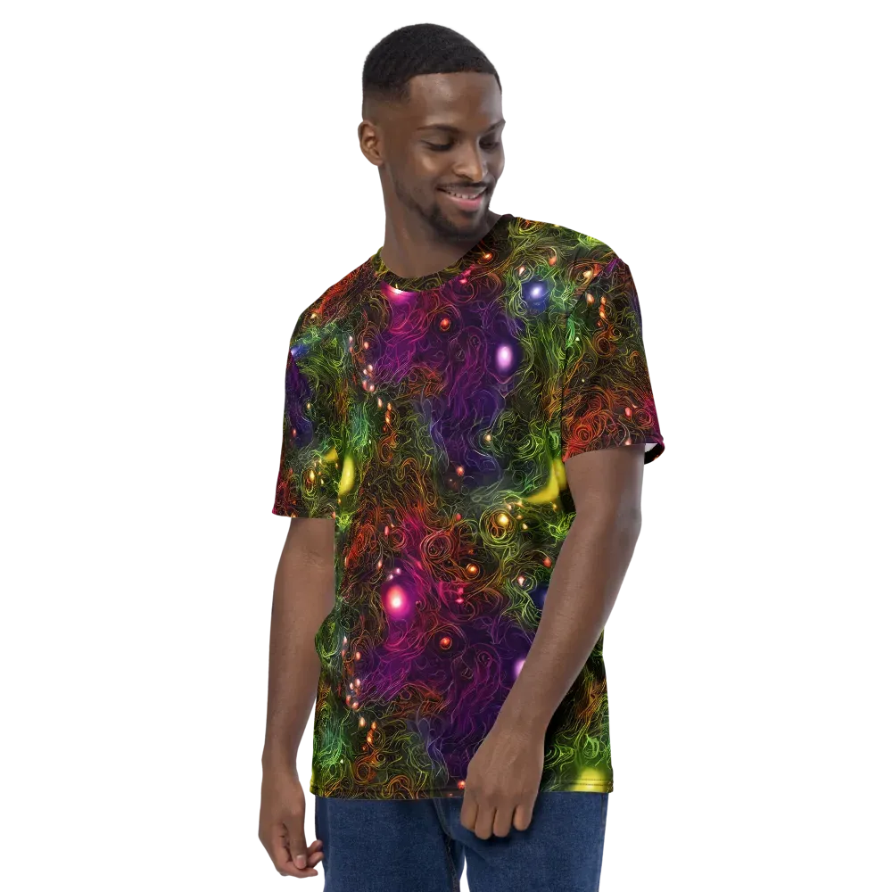 Cosmic Tendrils on Men's Crew Neck T-Shirt — Left