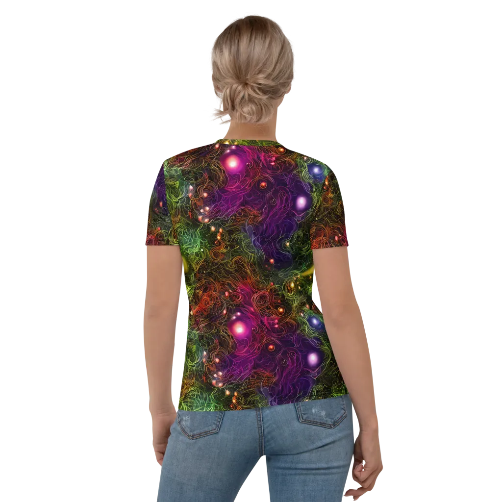 Cosmic Tendrils on Women's Crew Neck T-Shirt — Back