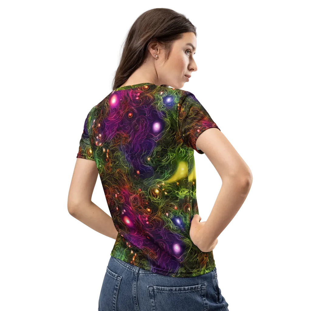 Cosmic Tendrils on Women's Crew Neck T-Shirt — Back