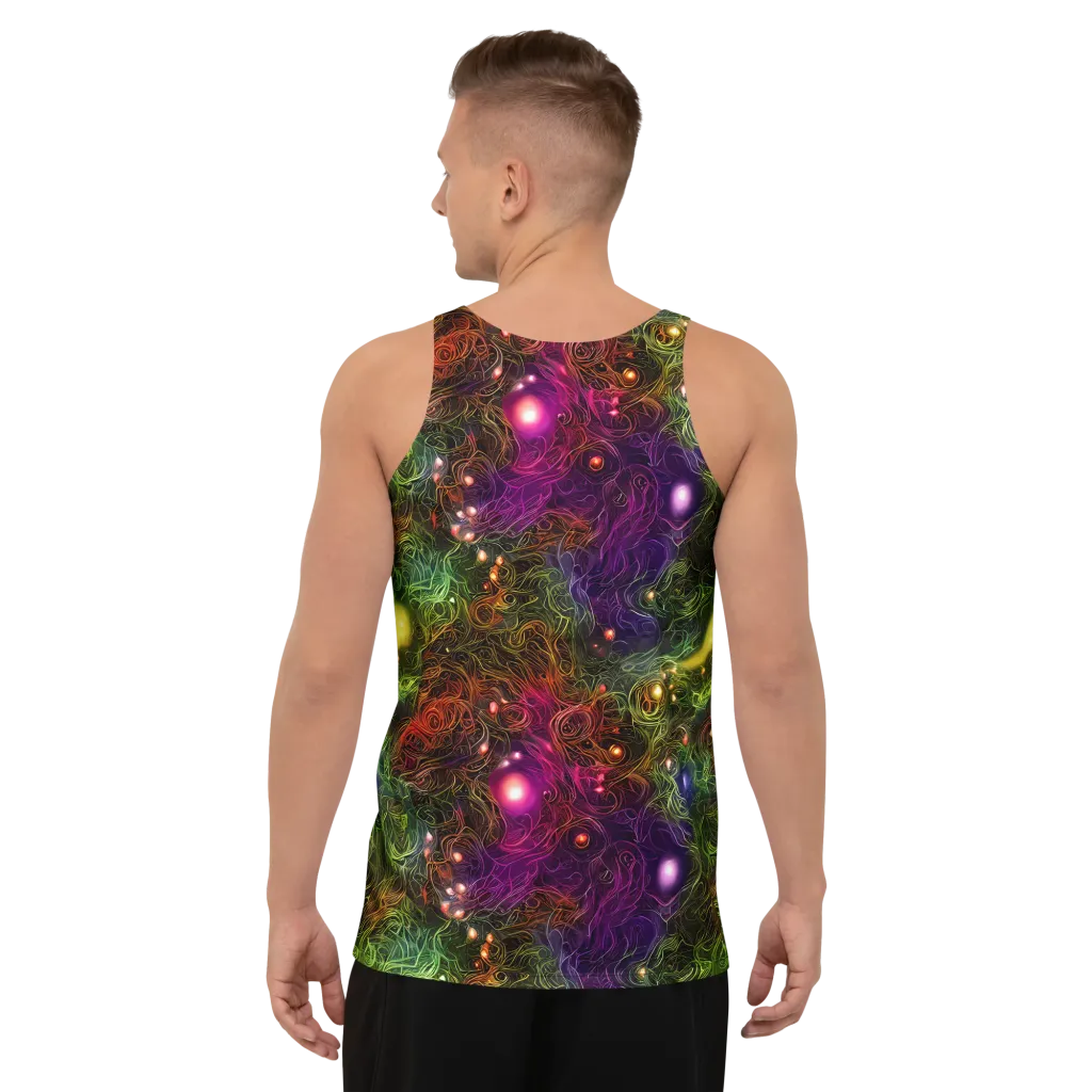 Cosmic Tendrils on Men's Tank Top — Back