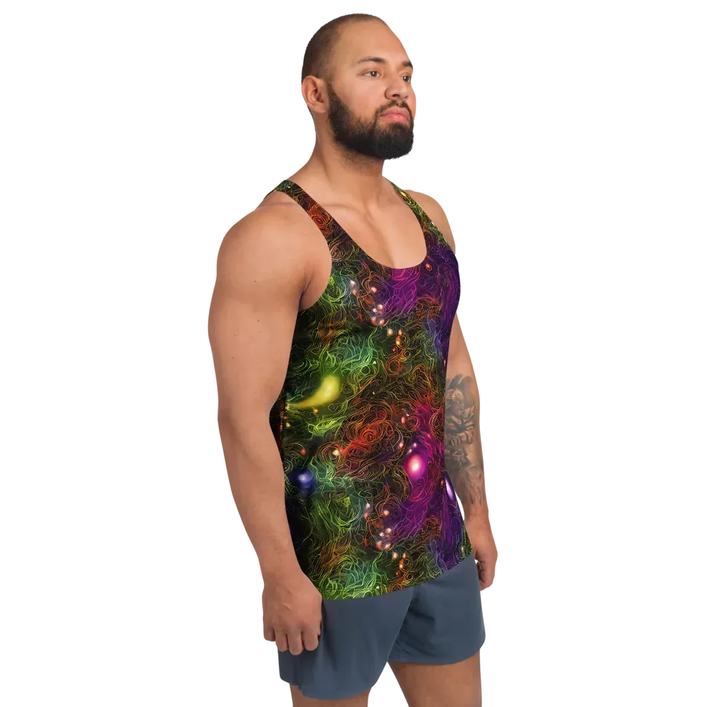 Cosmic Tendrils on Men's Tank Top — Right Front