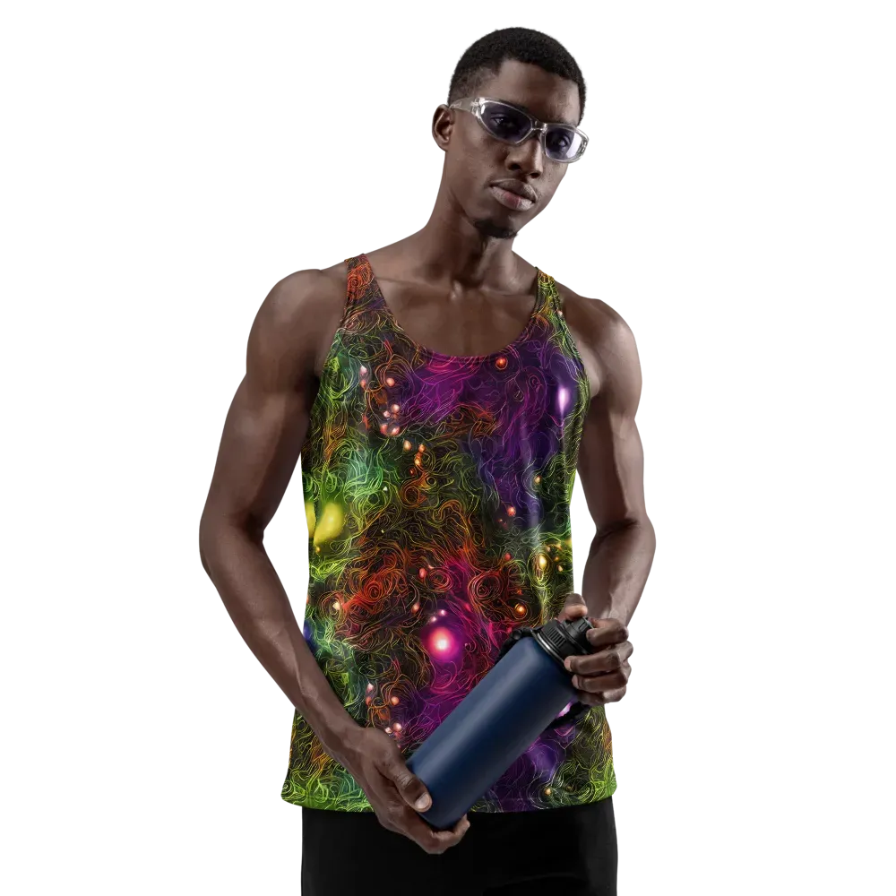 Cosmic Tendrils on Men's Tank Top — Front