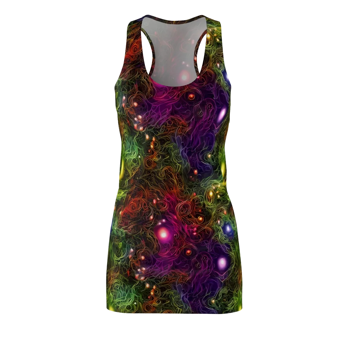 Cosmic Tendrils on Racerback Dress — Front