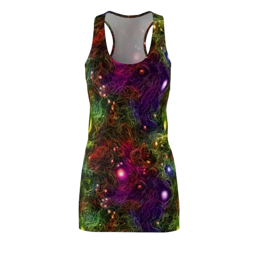 Cosmic Tendrils on a Racerback Dress