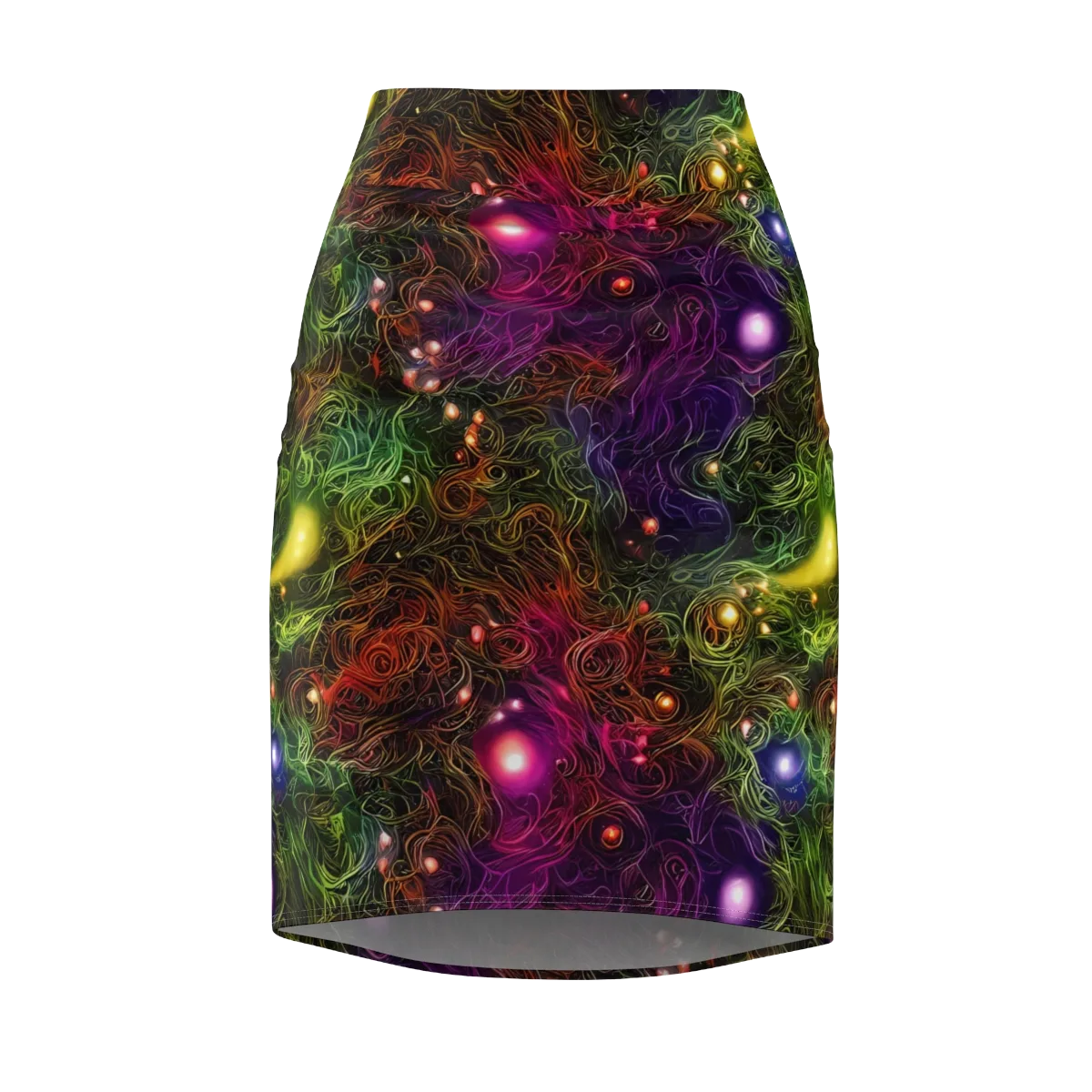 Cosmic Tendrils on Pencil Skirt — Front