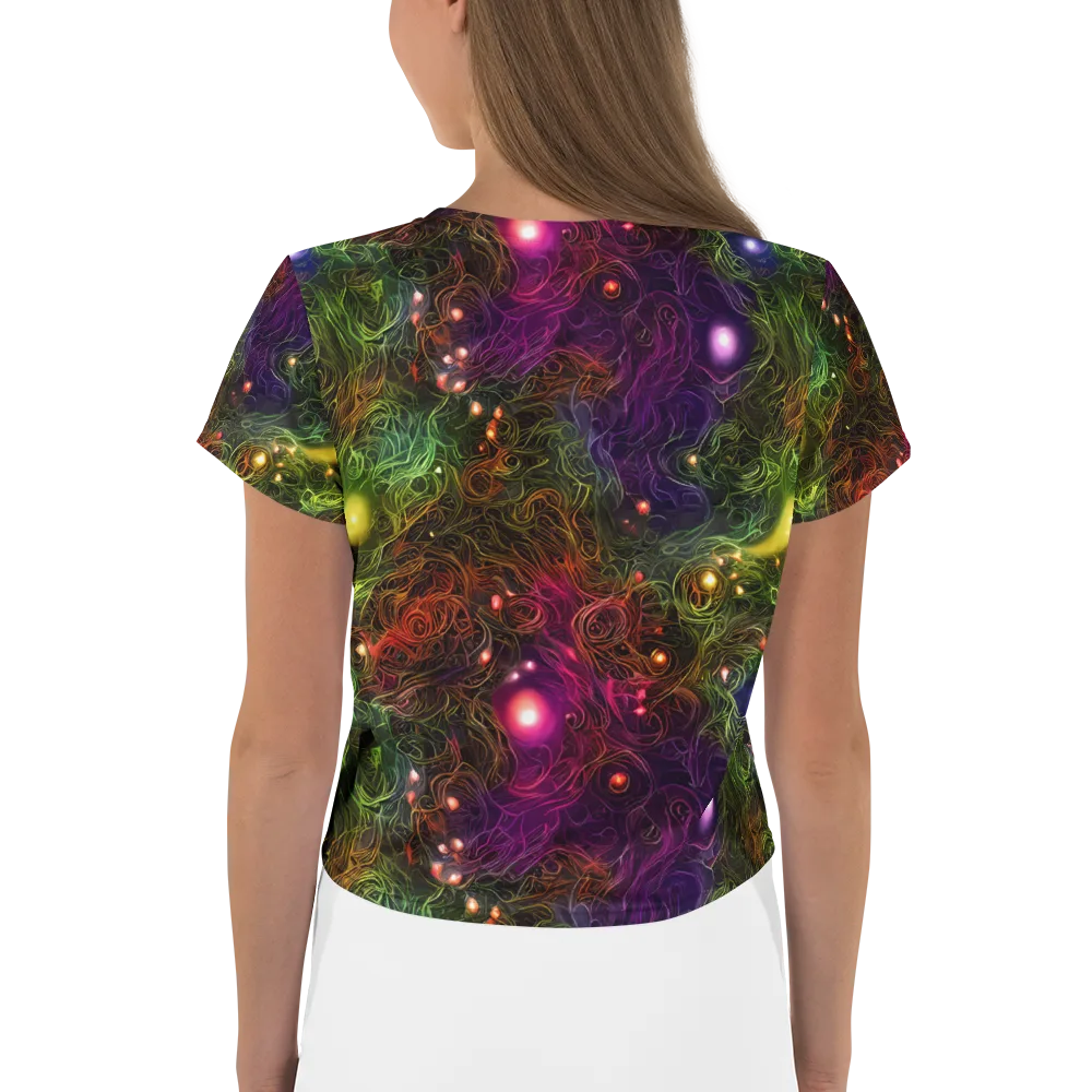 Cosmic Tendrils on Crop Tee — Back