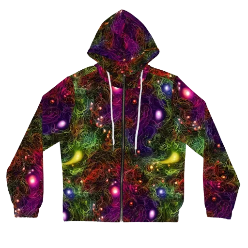 Cosmic Tendrils on a Women's Full-Zip Hoodie