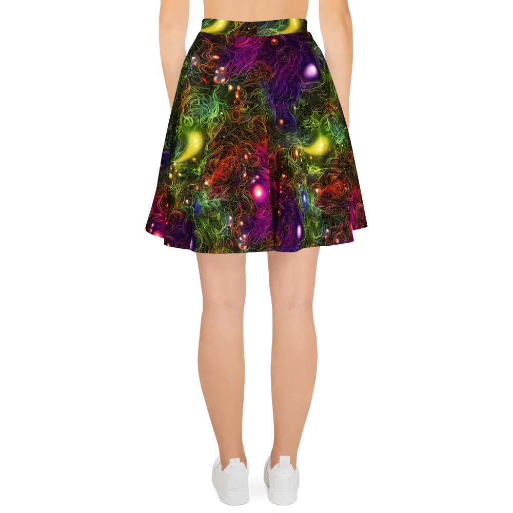 Cosmic Tendrils on Skater Skirt — Back