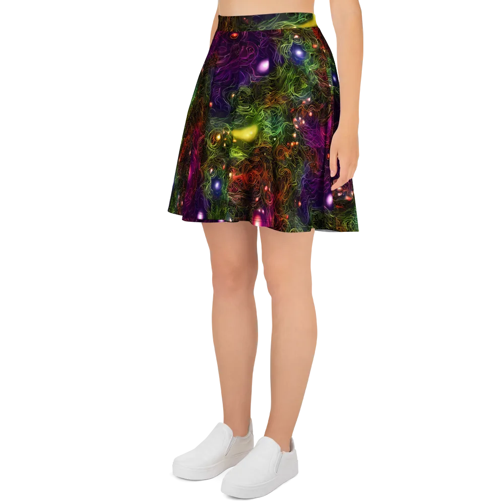 Cosmic Tendrils on Skater Skirt — Left