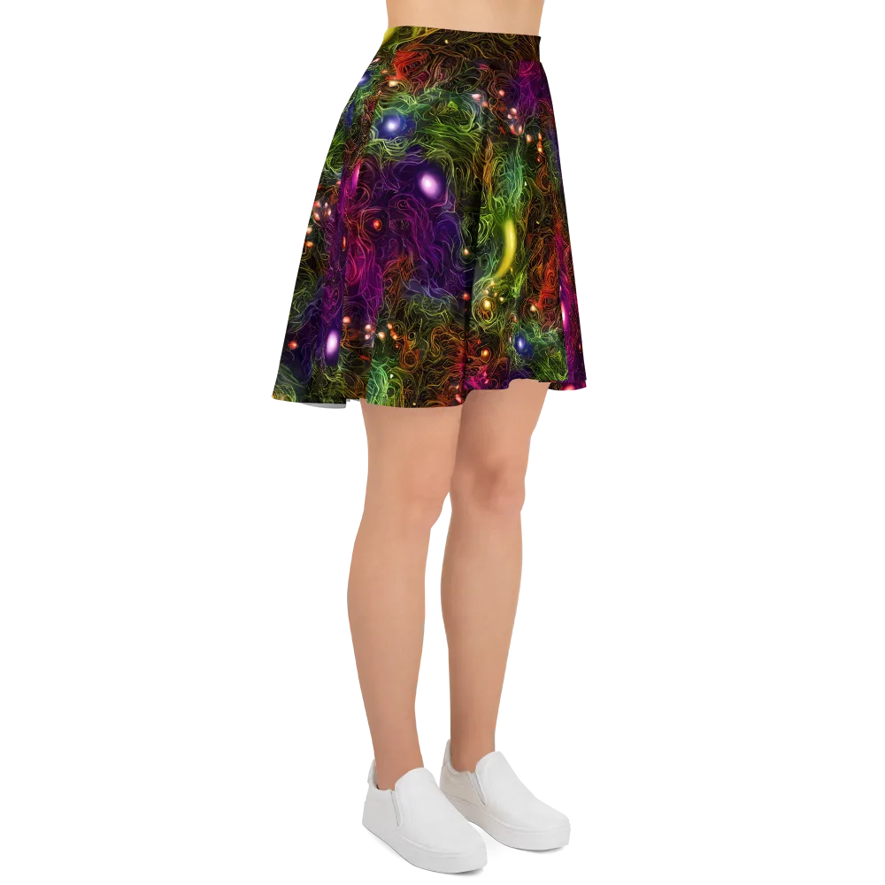 Cosmic Tendrils on Skater Skirt — Right