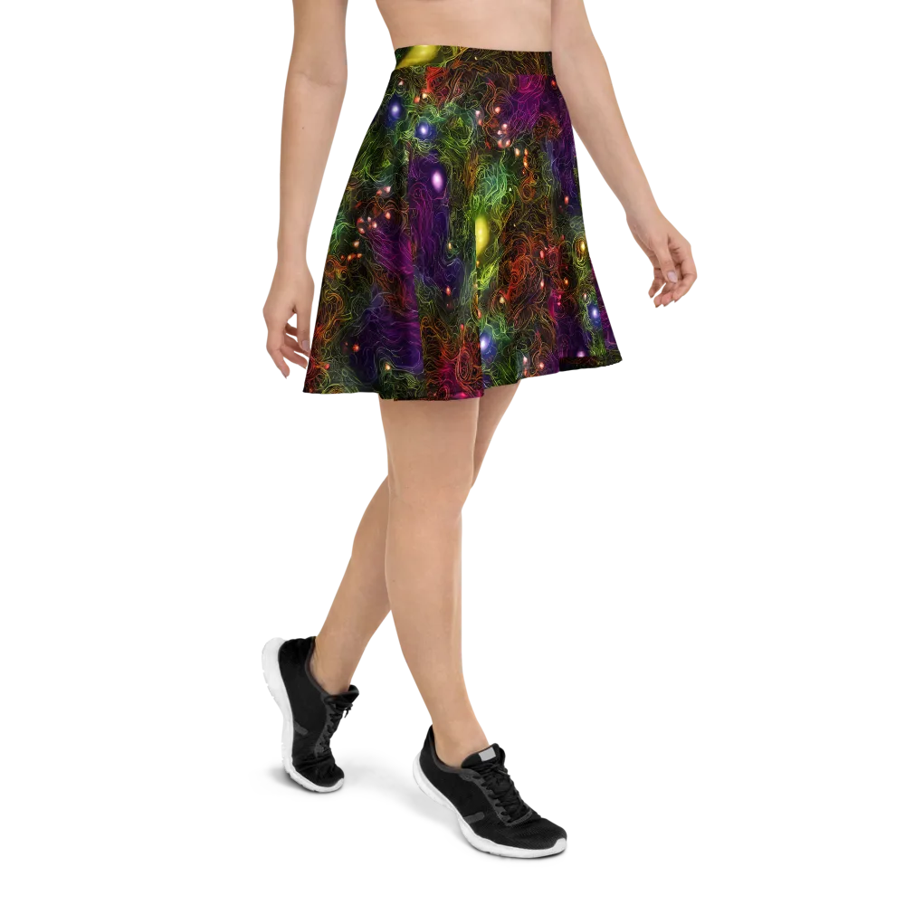 Cosmic Tendrils on Skater Skirt — Right