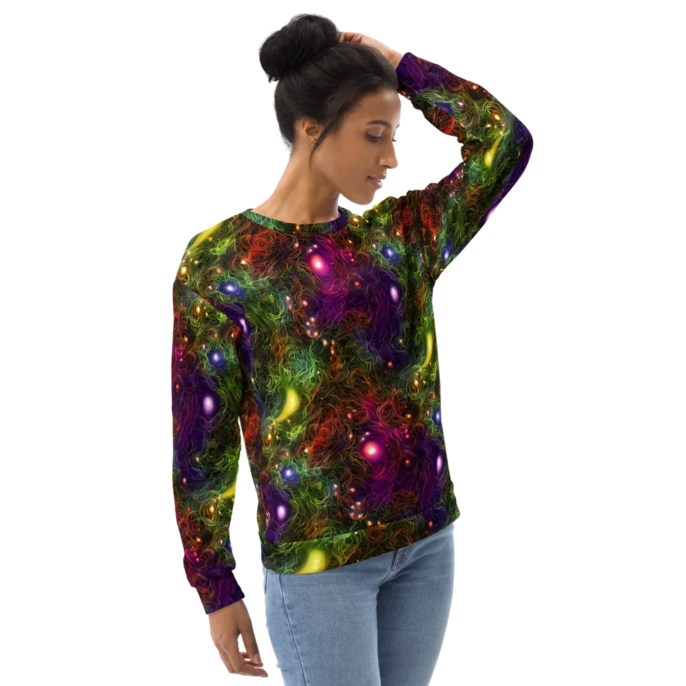 Cosmic Tendrils on Sweatshirt — Right Front