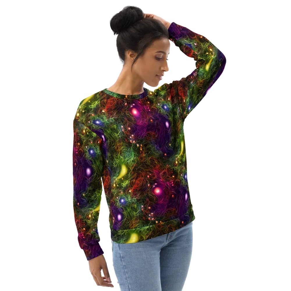 Cosmic Tendrils on Sweatshirt — Right Front