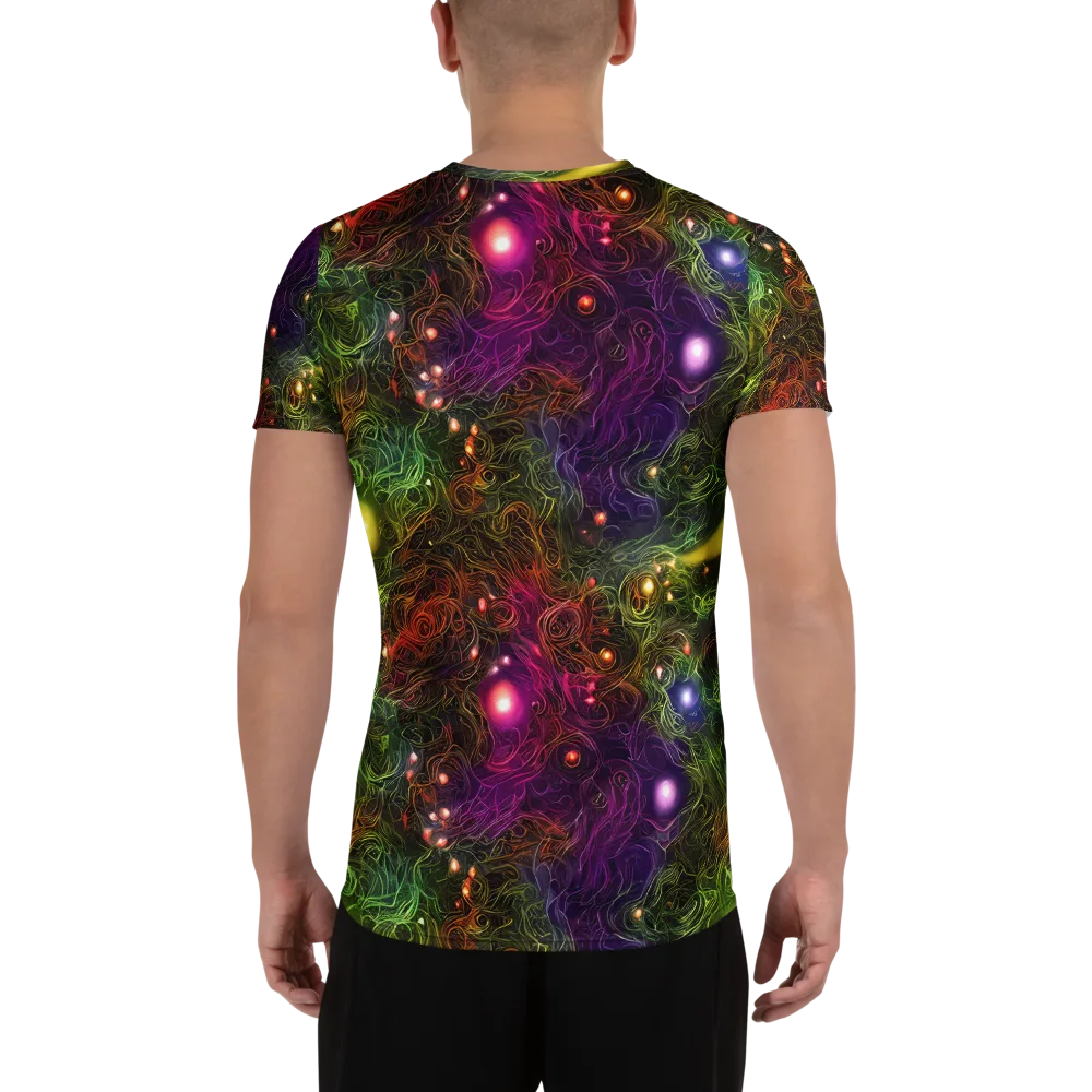 Cosmic Tendrils on Men's Athletic T-Shirt — Back