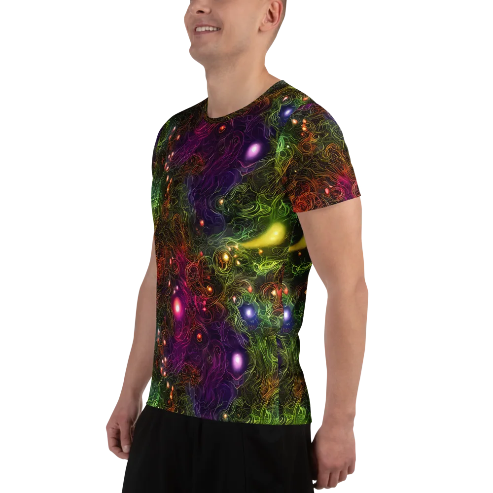 Cosmic Tendrils on Men's Athletic T-Shirt — Left