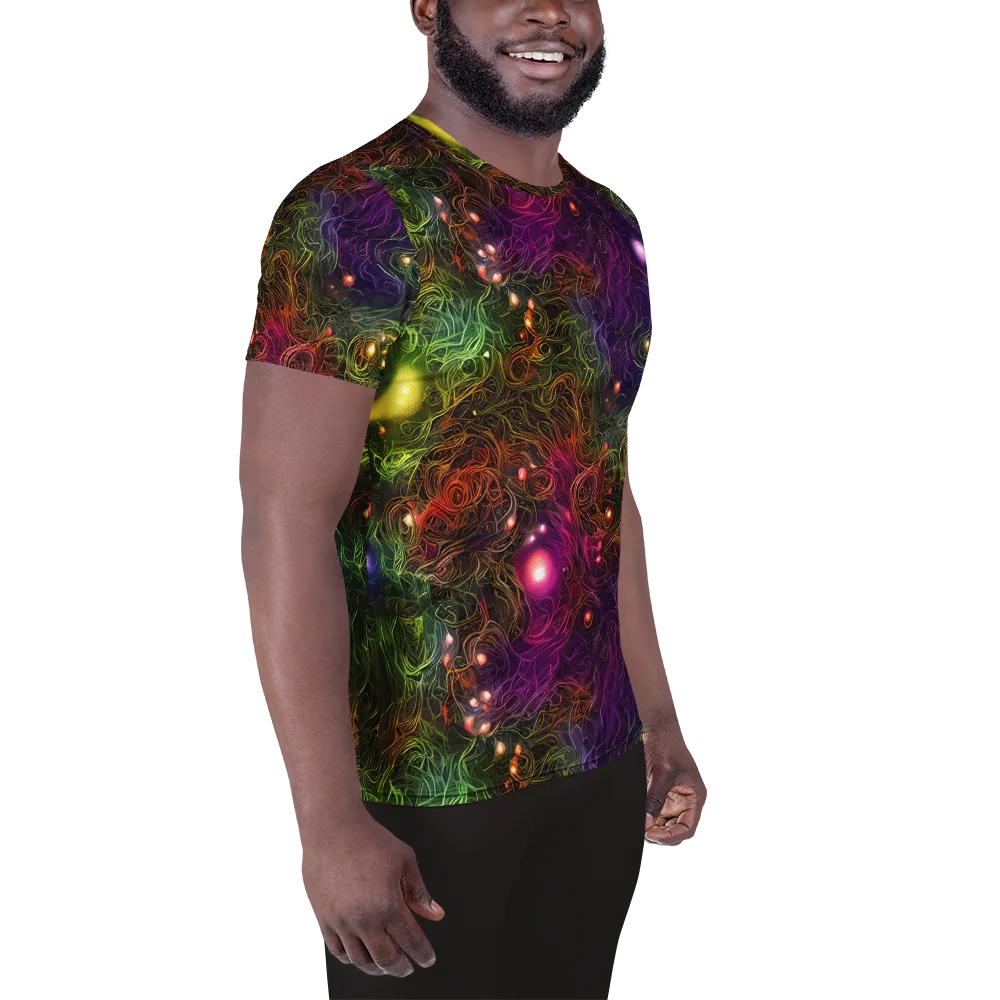 Cosmic Tendrils on Men's Athletic T-Shirt — Right