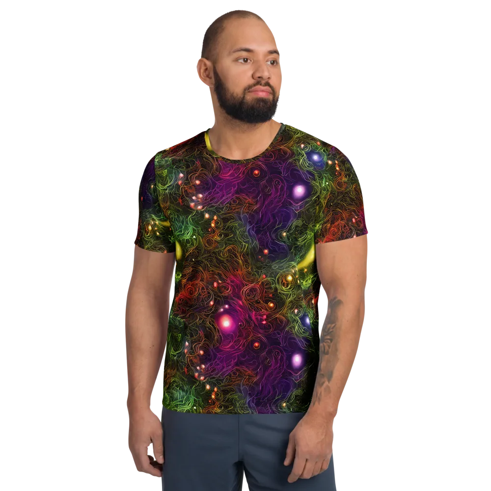 Cosmic Tendrils on Men's Athletic T-Shirt — Front