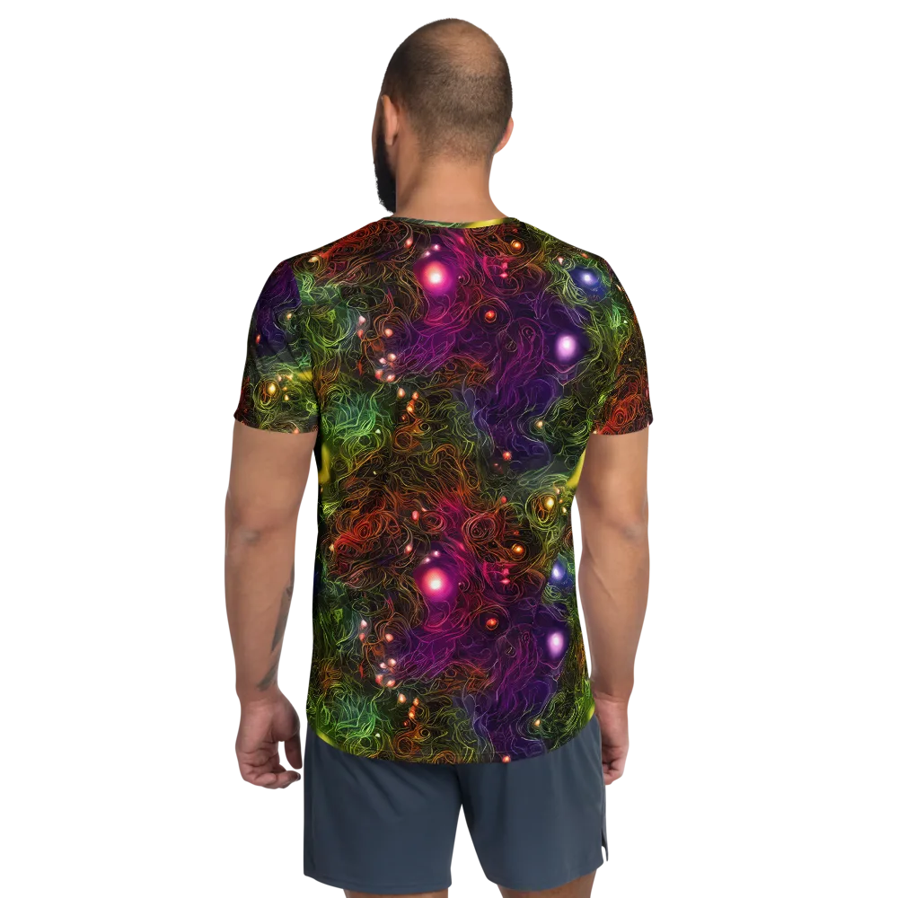 Cosmic Tendrils on Men's Athletic T-Shirt — Back