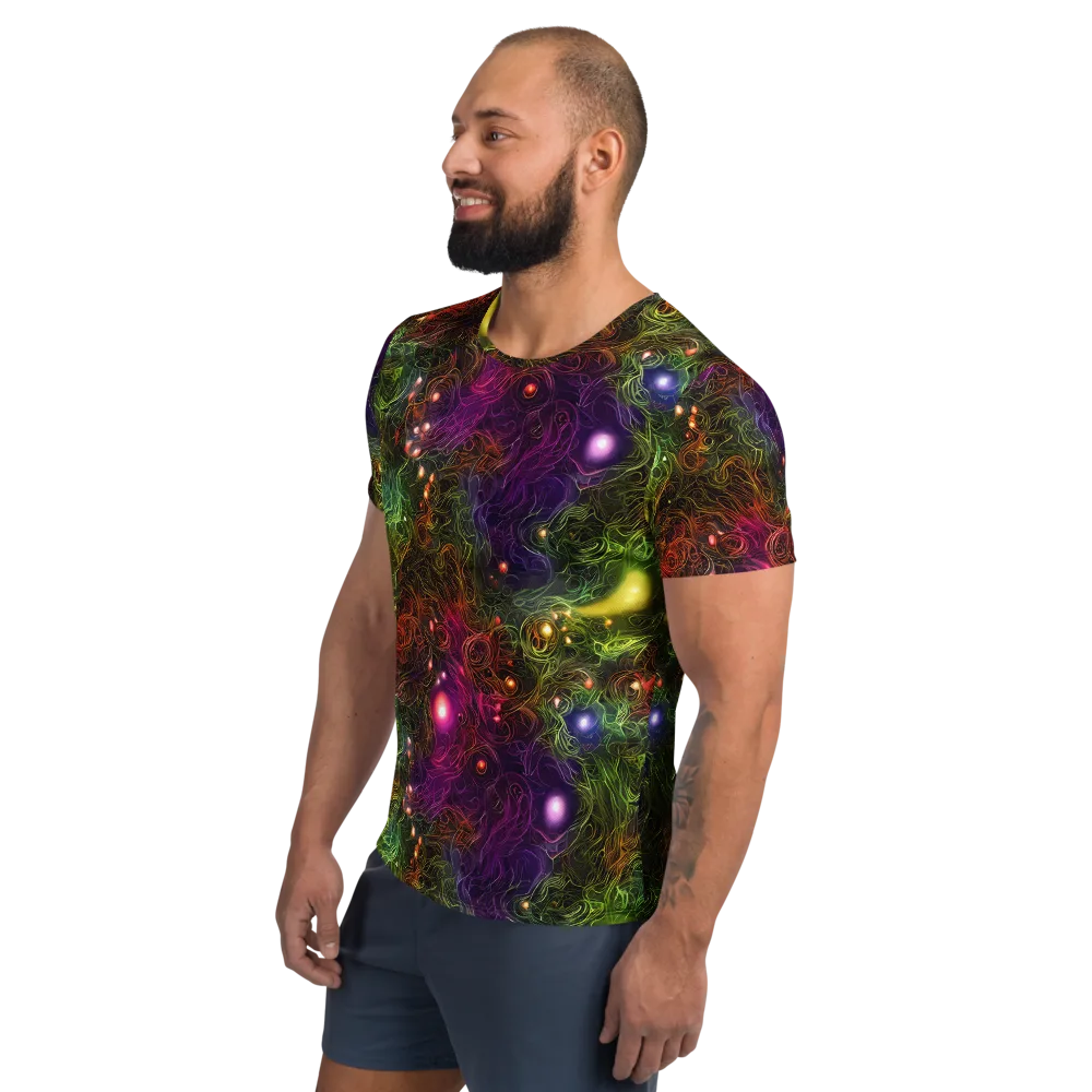 Cosmic Tendrils on Men's Athletic T-Shirt — Left