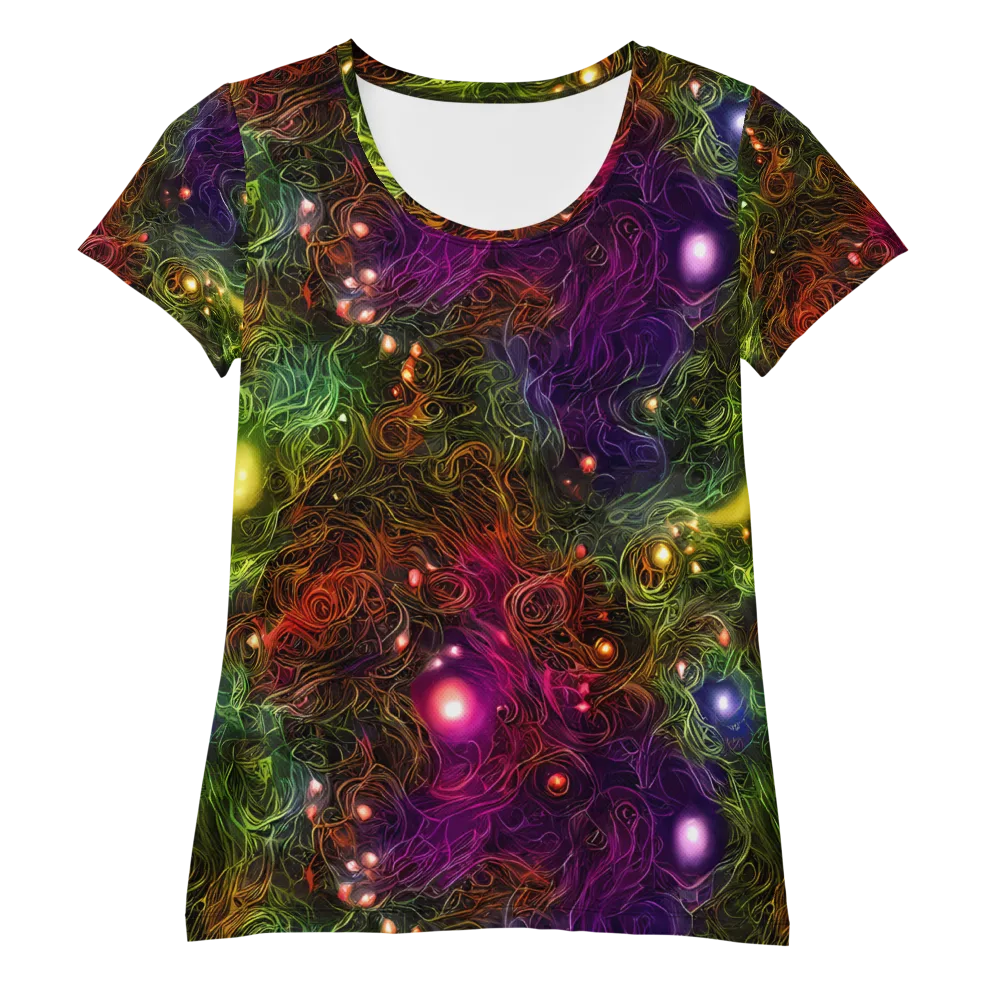 Cosmic Tendrils on Women's Athletic T-Shirt — Front