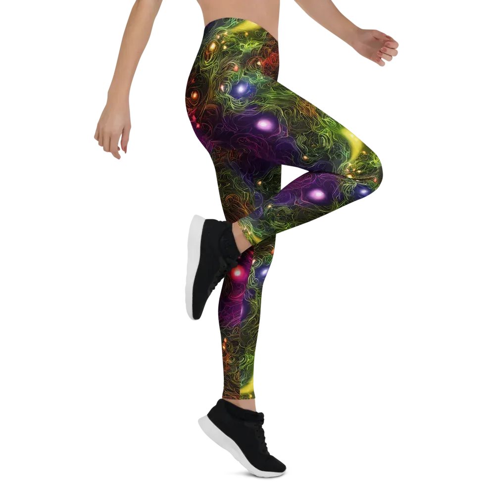 Cosmic Tendrils on Leggings — Right