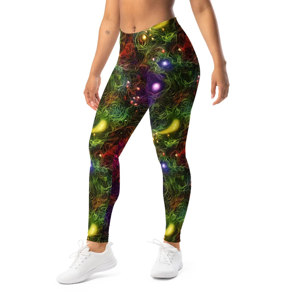 Cosmic Tendrils on Leggings — Left Front