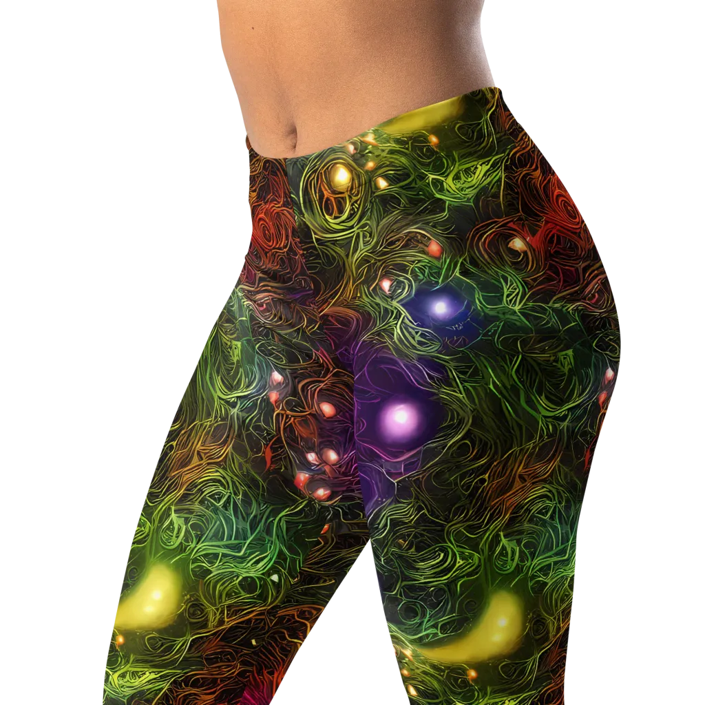 Cosmic Tendrils on Leggings — Left Front