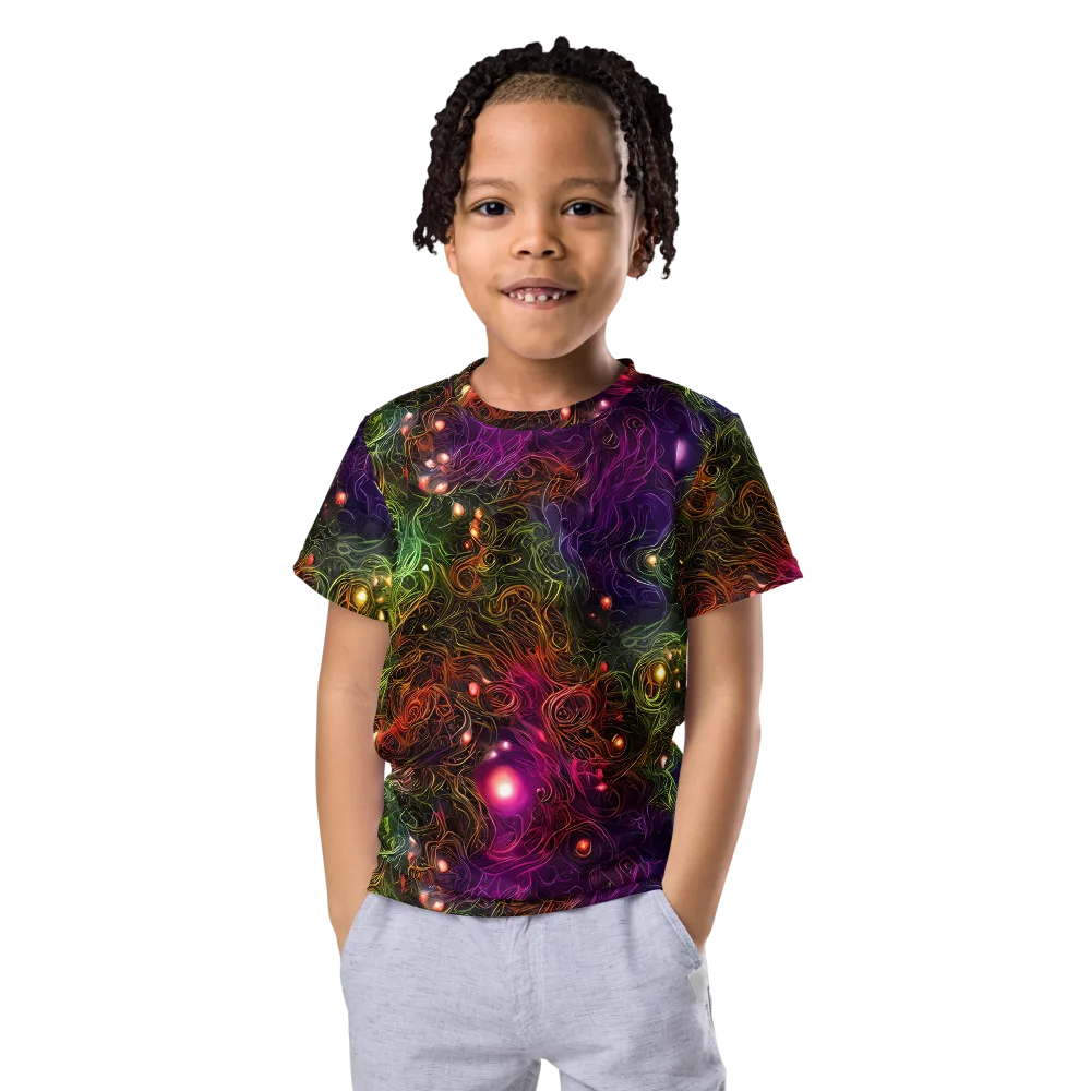 Cosmic Tendrils on Kids Crew Neck T-Shirt — Front