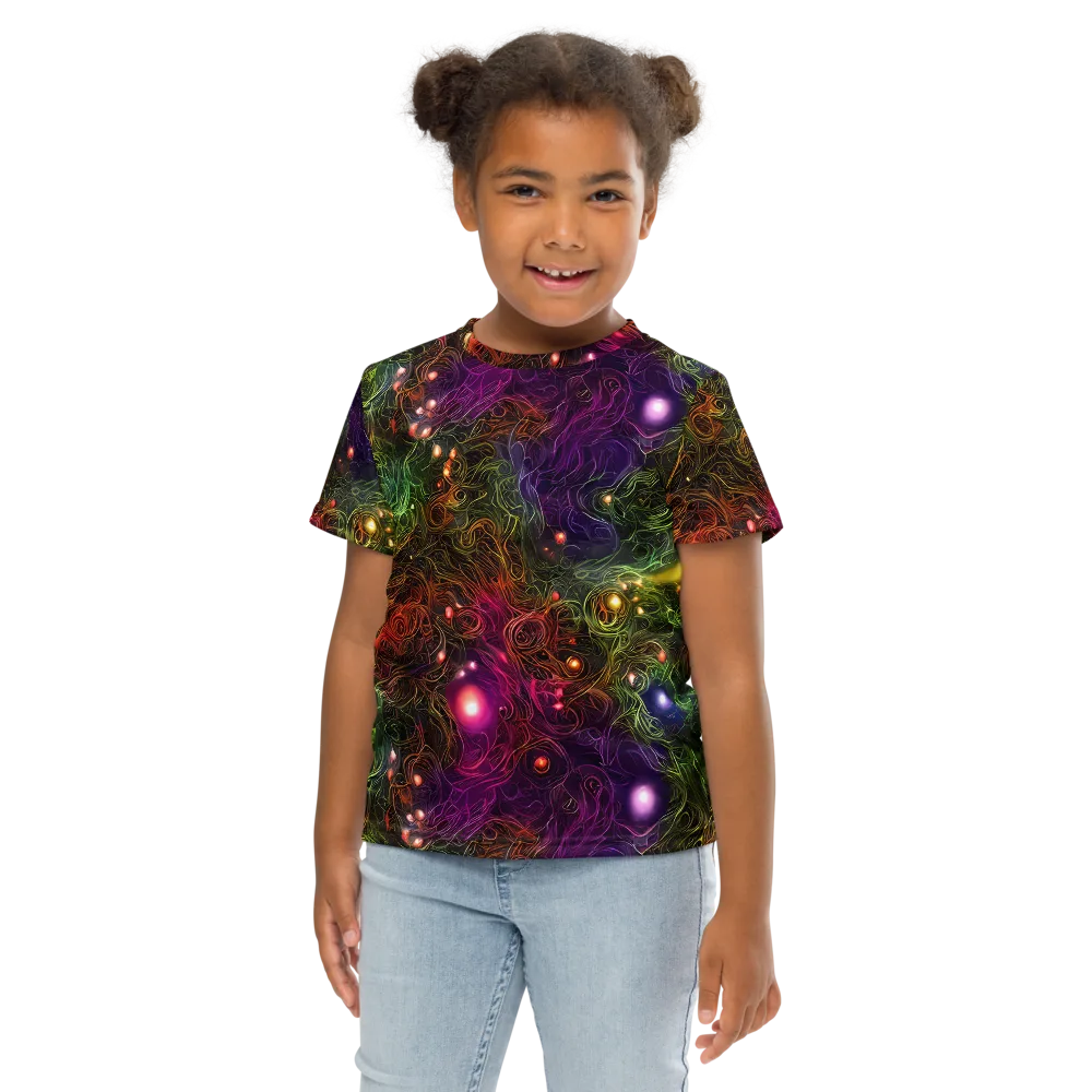 Cosmic Tendrils on Kids Crew Neck T-Shirt — Front