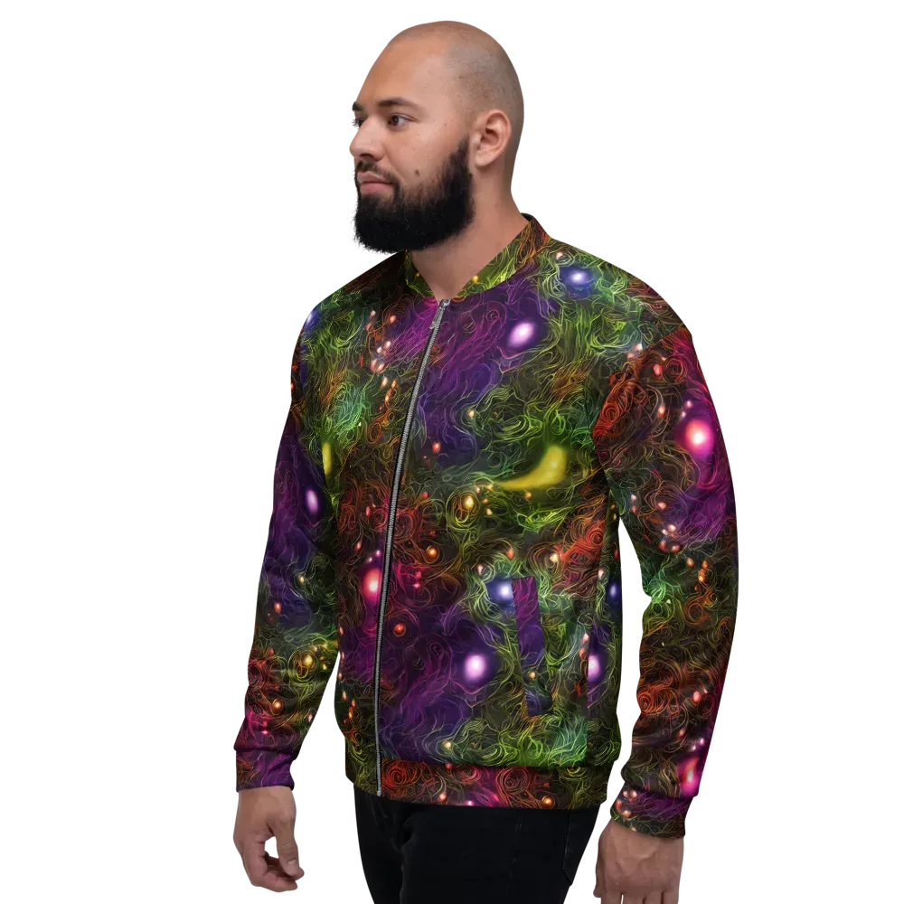 Cosmic Tendrils on Bomber Jacket — Left