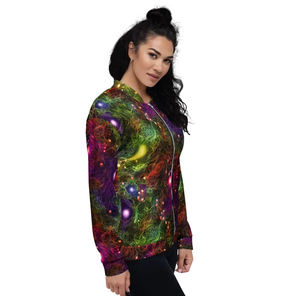 Cosmic Tendrils on Bomber Jacket — Right