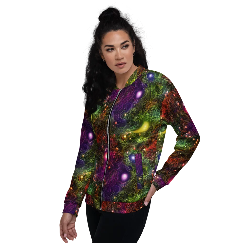 Cosmic Tendrils on Bomber Jacket — Left