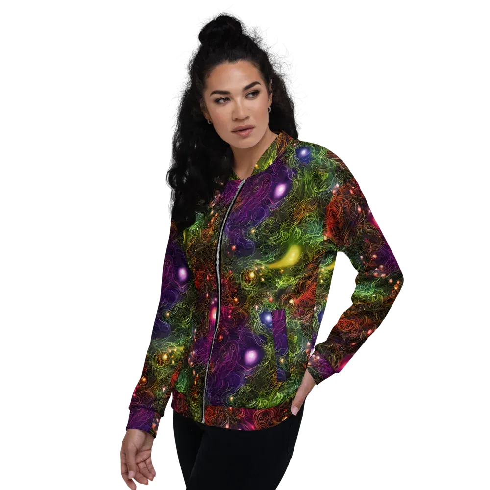 Cosmic Tendrils on Bomber Jacket — Left