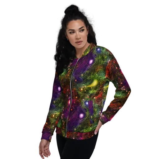 Cosmic Tendrils on a Bomber Jacket