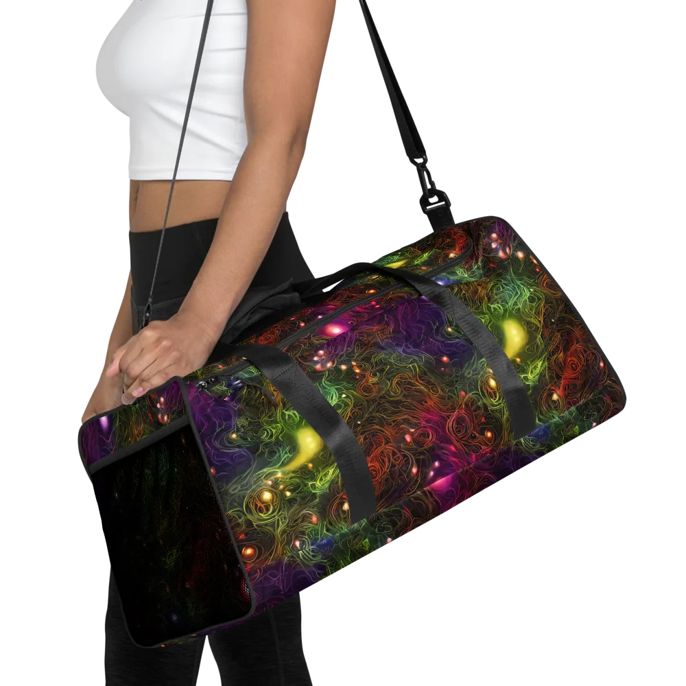 Cosmic Tendrils on Duffle Bag — Front
