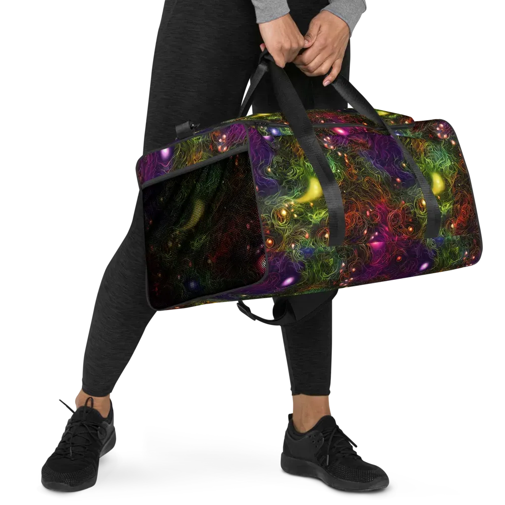 Cosmic Tendrils on Duffle Bag — Right Front