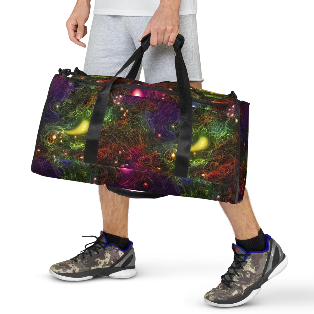 Cosmic Tendrils on Duffle Bag — Front